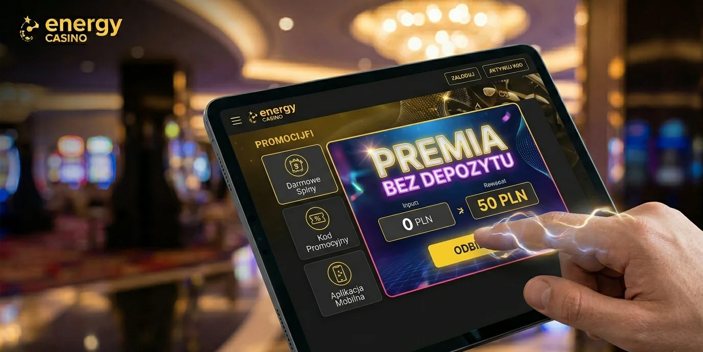 Energy Casino bonus bez depozytu — 50 PLN free na tablecie